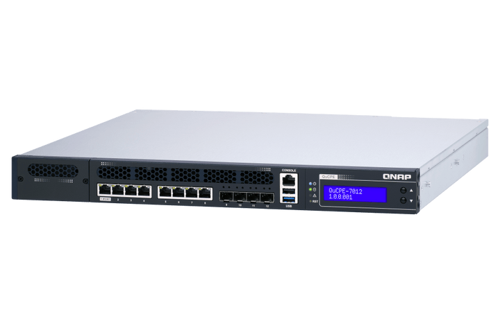 QNAP QuCPE-7012 12-Port 2.5/10Gbe Virtualization Scalable Enterprise Edge Networking Switch - ACE Peripherals