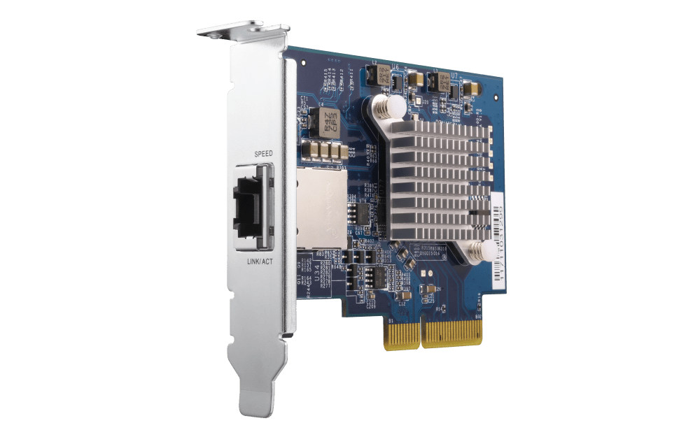 QNAP QXG-10G1T Single-Port 10GbE Network Expansion Card - ACE Peripherals