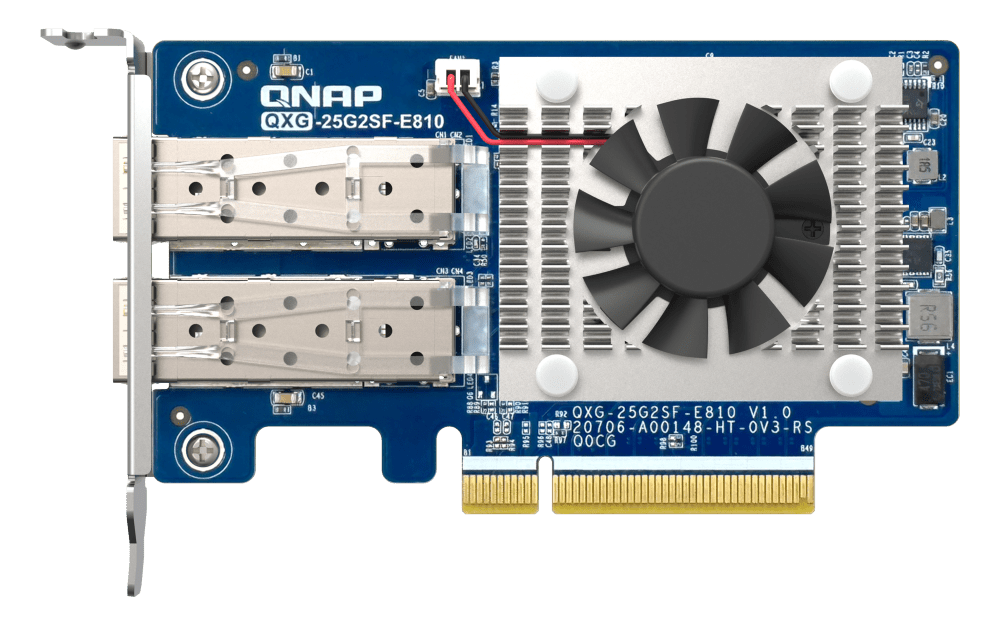 QNAP QXG-25G2SF-E810 Dual SFP28 25GbE Network Card - ACE Peripherals