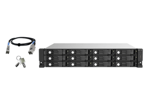 QNAP TL-R1220Sep-RP 12-Bay Rackmount SAS/SATA Expansion - ACE Peripherals