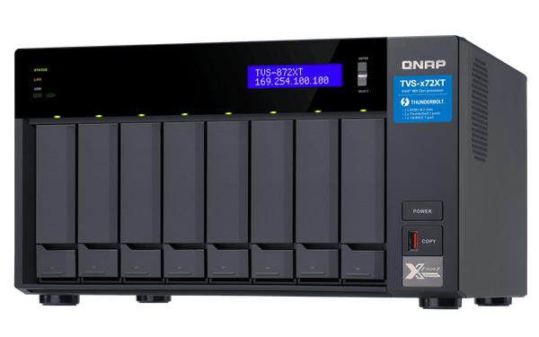 QNAP TVS-872XT 8-Bay Thunderbolt Tower NAS - ACE Peripherals