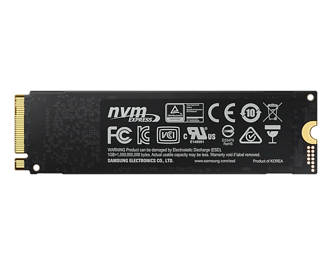 Samsung 970 EVO Plus NVMe M.2 SSD, manufacturer product view