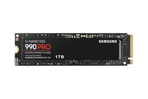 Samsung 990 PRO 1TB bare M.2 NVMe SSD front
