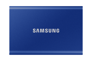 Samsung T7 Blue portable SSD front