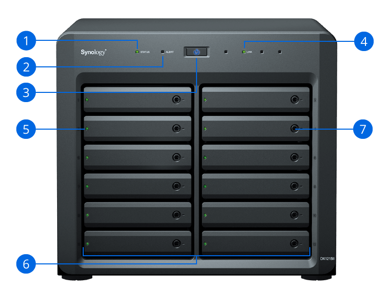 Synology DX1215II 12-Bay Tower Expansion - ACE Peripherals