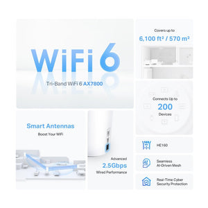 TP-Link Deco X95 New AX7800 Tri-Band Mesh WiFi 6 - ACE Peripherals