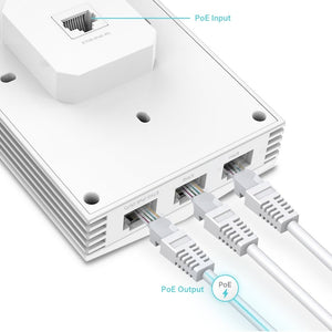 TP-Link EAP655-Wall AX3000 Wall Plate WiFi 6 Access Point - ACE Peripherals