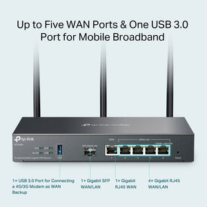 TP-Link ER706W Omada AX3000 Gigabit VPN Router - ACE Peripherals