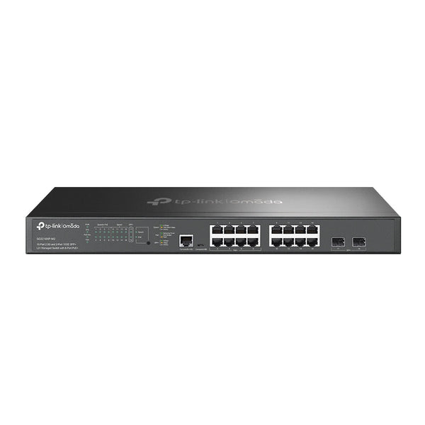 TP-Link SG3218XP-M2 Omada 16-Port 2.5G and 2-Port 10GE SFP+ L2+ Managed Switch with 8-Port PoE+ - ACE Peripherals