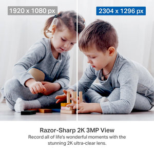 TP-Link Tapo C211 3MP 2K HD WiFi 360º Pan Tilt IP Camera - ACE Peripherals