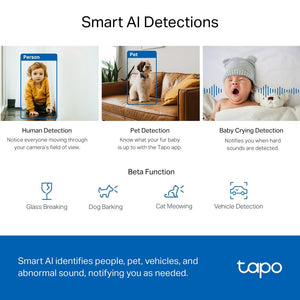 TP-Link Tapo C220 4MP 2K QHD WiFi 360º Pan Tilt IP Camera - ACE Peripherals