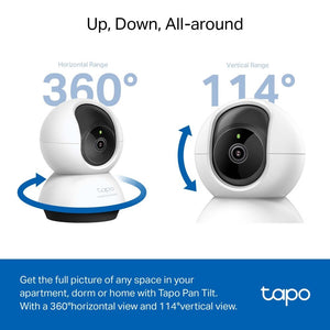 TP-Link Tapo C220 4MP 2K QHD WiFi 360º Pan Tilt IP Camera - ACE Peripherals