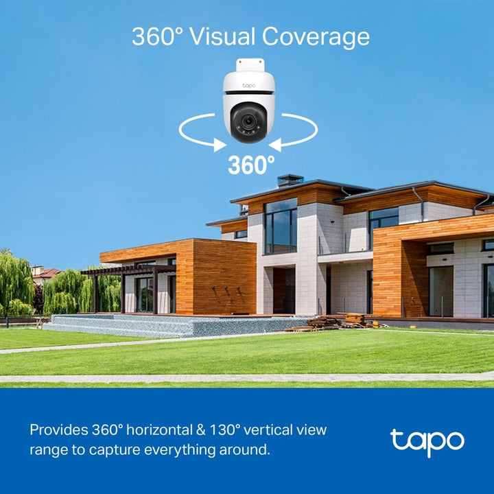 TP-Link Tapo C510W 3MP 2K HD WiFi Outdoor 360º Pan Tilt IP Camera - ACE Peripherals