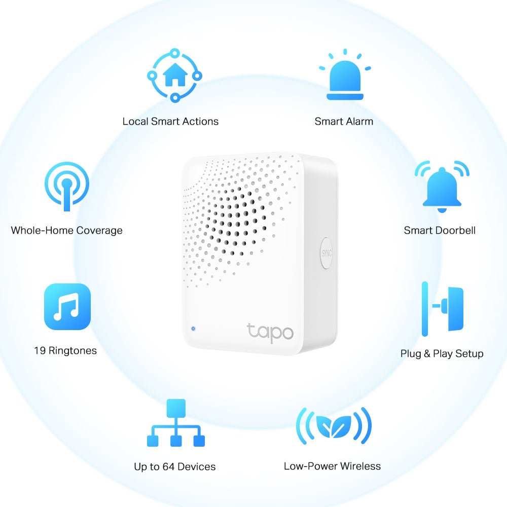 TP-Link Tapo H100 Smart Hub with Chime - ACE Peripherals