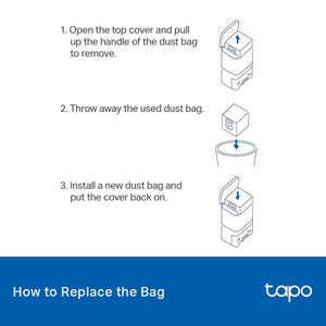 TP-Link Tapo RVA200 Tapo Robot Vacuum Disposable Dust Bag - ACE Peripherals