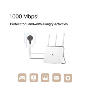 TP-Link TL-PA7017P KIT AV1000 Gigabit Passthrough Powerline Starter Kit - ACE Peripherals