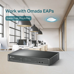 TP-Link TL-SF1008LP 8-Port 10/100Mbps with 4-Port 250m Long Range PoE Unmanaged Switch - ACE Peripherals