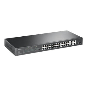 TP-Link TL-SL2428P JetStream 24-Port 10/100Mbps + 4-Port Gigabit Smart Switch with 24-Port PoE+ - ACE Peripherals