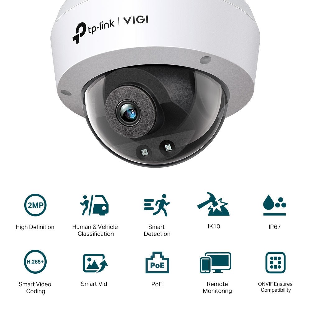 TP-Link VIGI C220I 2MP IR Dome Network Camera - ACE Peripherals