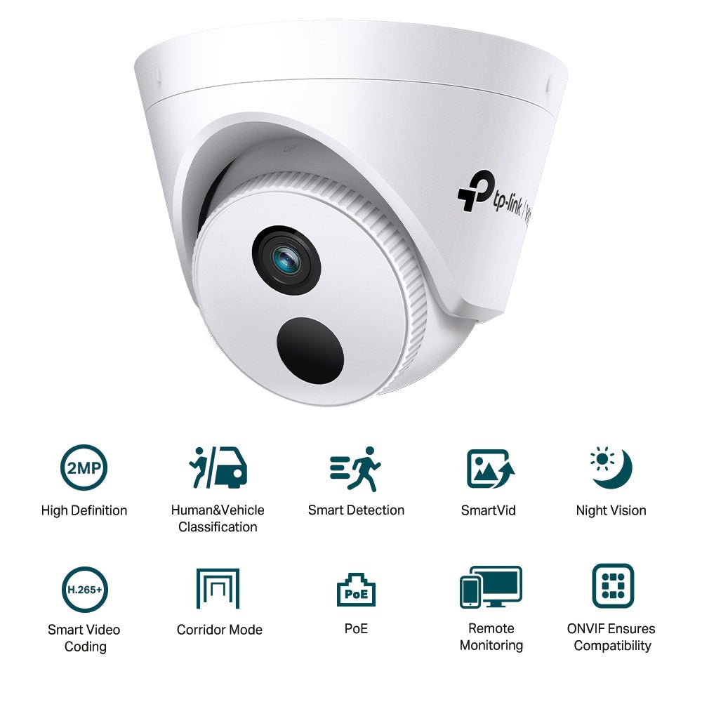 TP-Link VIGI C420I 2MP IR Turret Network Camera - ACE Peripherals