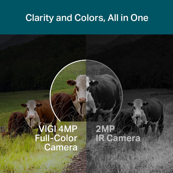 TP-Link VIGI C540-4G 4MP Outdoor Full-Color 4G Pan Tilt Network Camera - ACE Peripherals