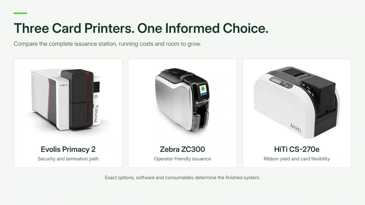 Evolis Primacy 2 vs Zebra ZC300 vs HiTi CS-270e: Value, Features and Growth - ACE Peripherals