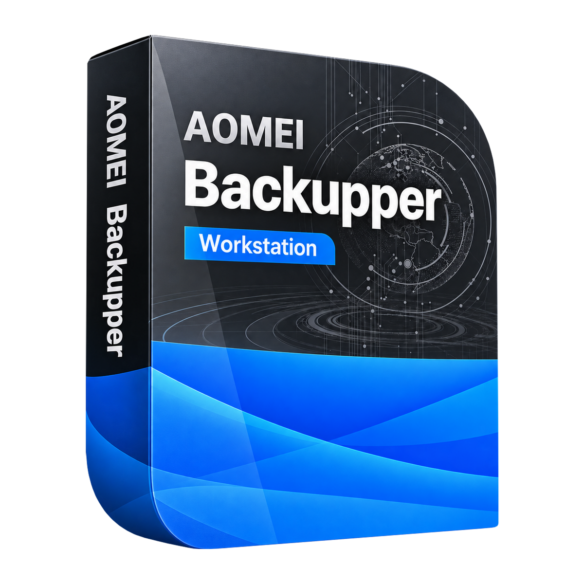 AOMEI Backupper Workstation software box illustration
