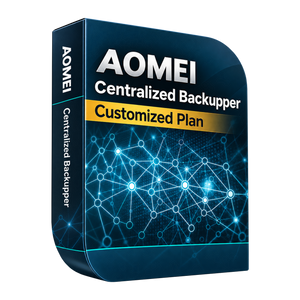AOMEI Centralized Backupper customized software box illustration