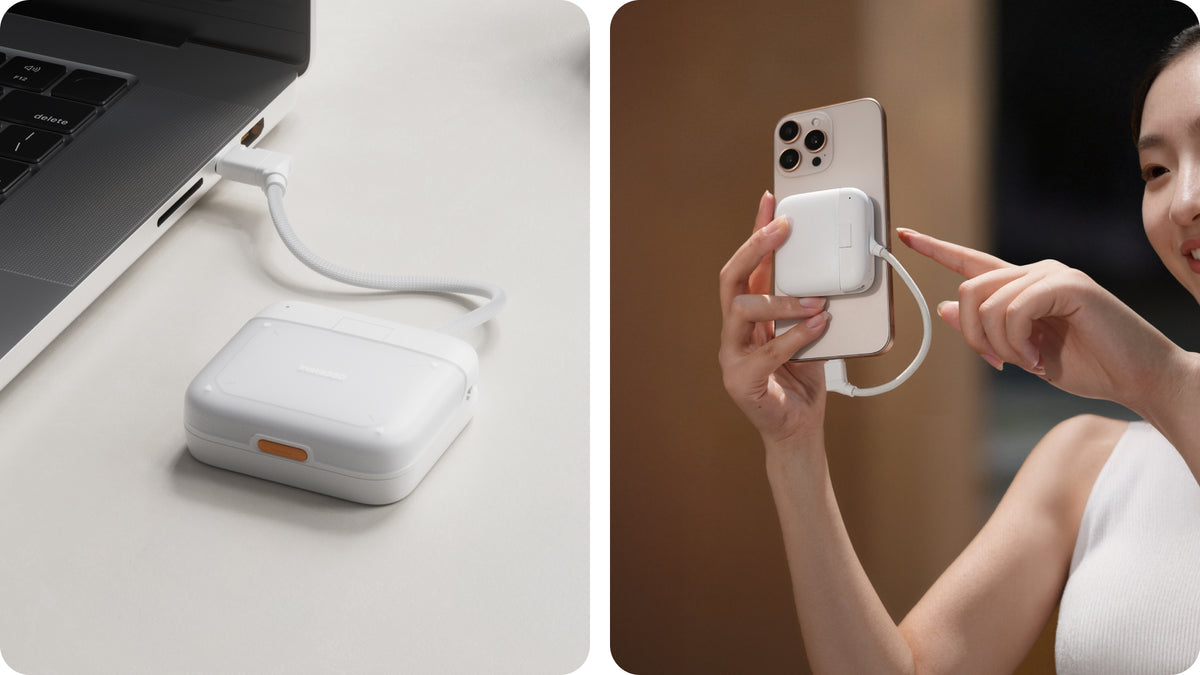 Insta360 2-in-1 Card Reader and Case computer and phone use scenes
