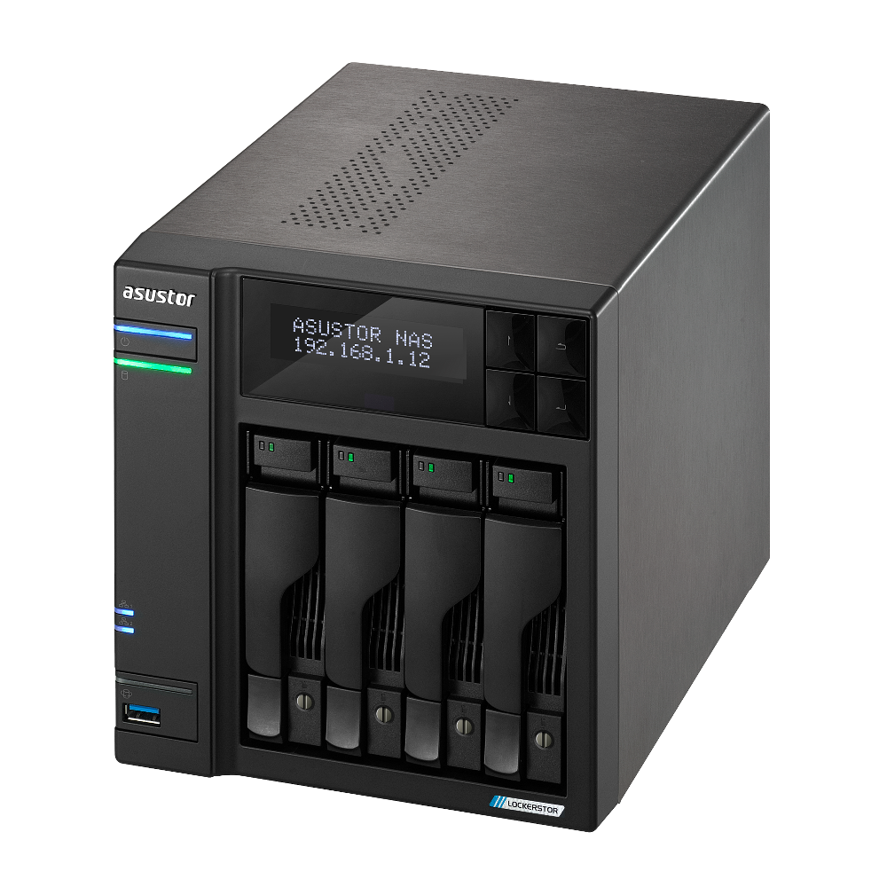 Asustor AS6704T LockerStor 4 Gen2 4-Bay Tower NAS - ACE Peripherals