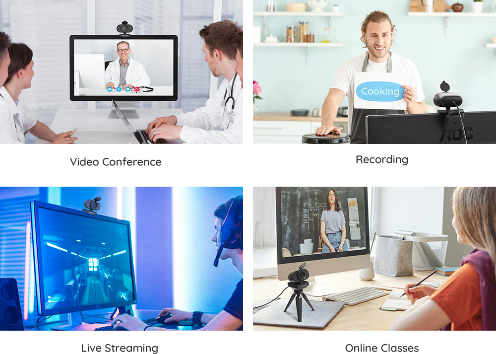 Foscam W41 4MP USB Webcam with Mic - ACE Peripherals