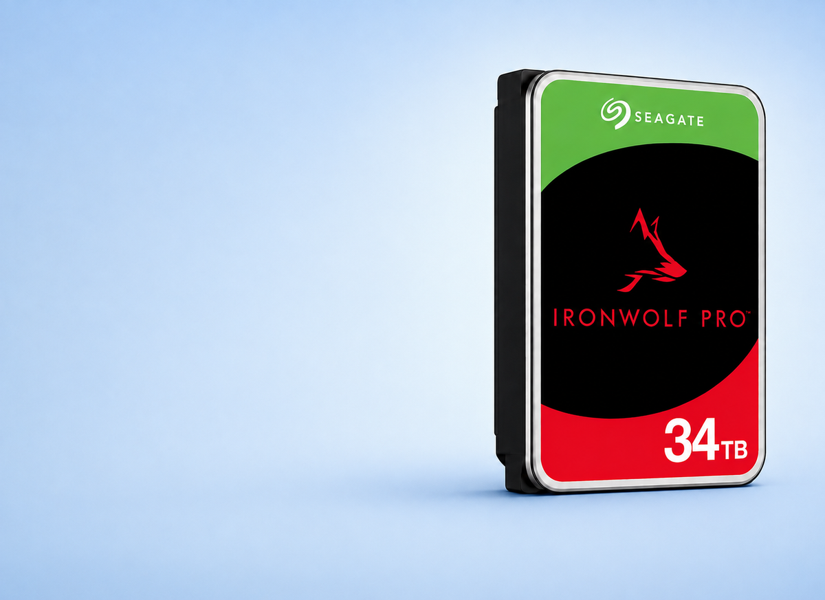 Seagate 34TB IronWolf Pro hard drive