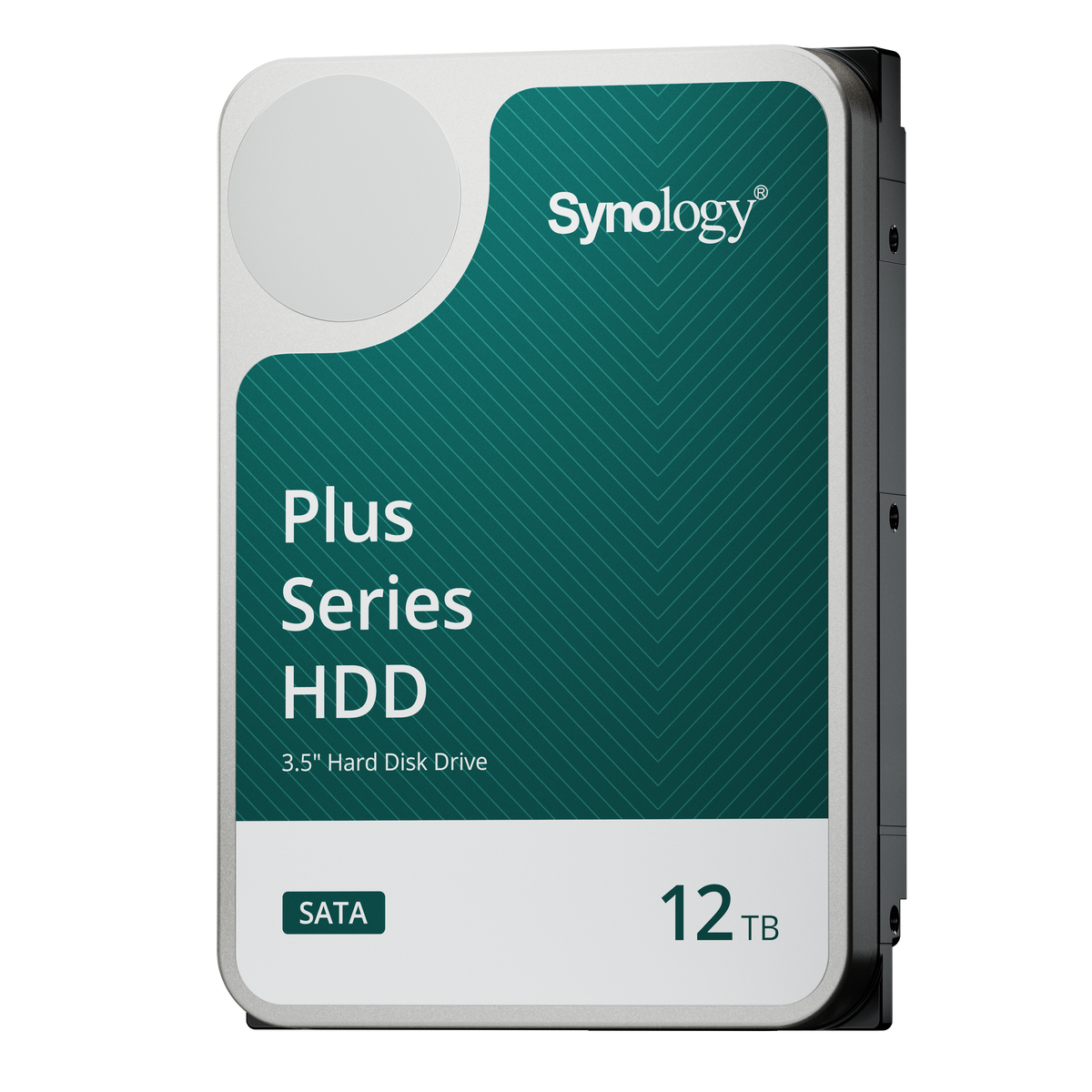 Synology Plus Series 12TB NAS hard drive angled view
