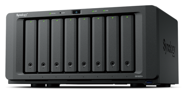Synology DS1825+ DiskStation 8-Bay 2.5GbE Tower NAS with NVMe M.2 Slot