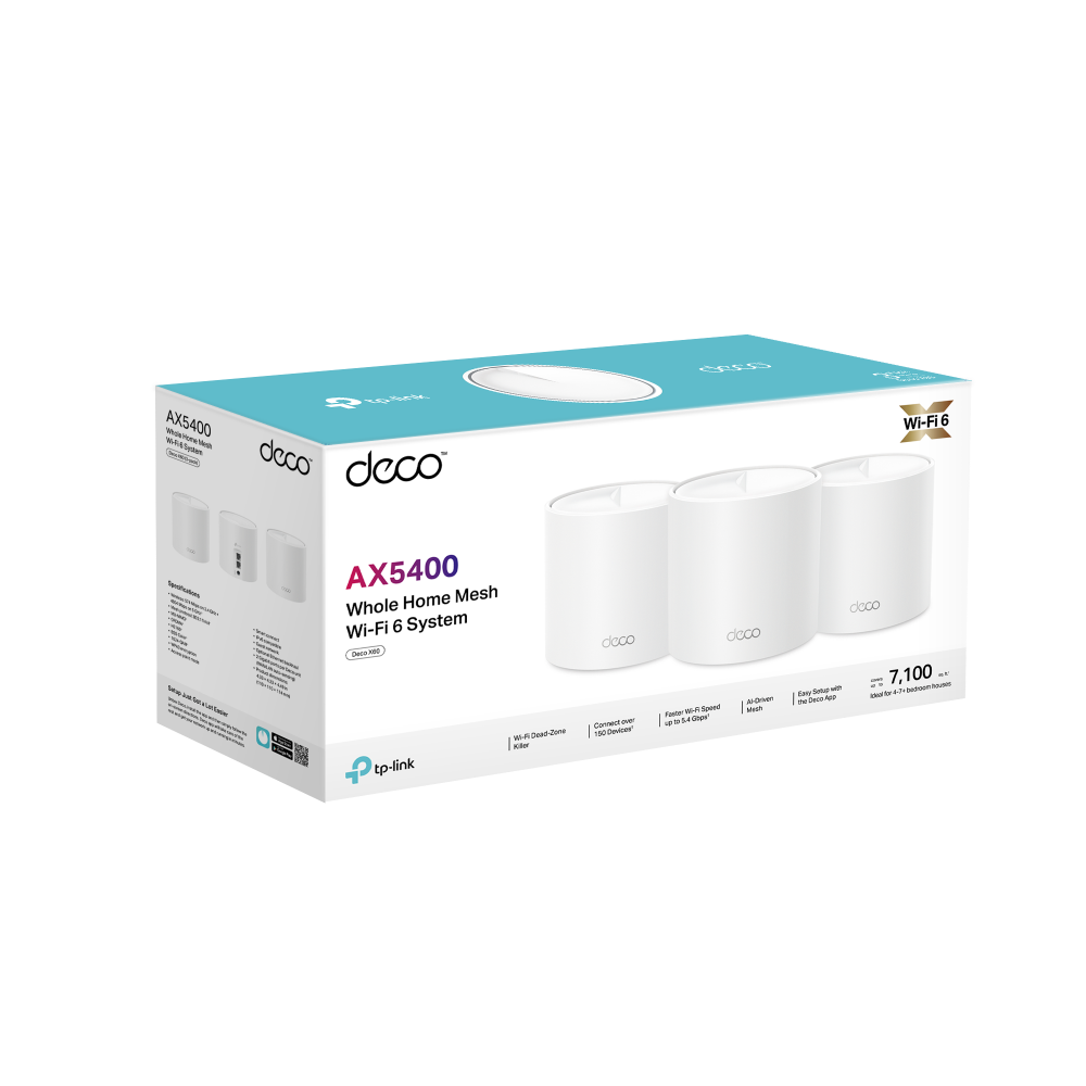 TP - Link Deco X60 AX3000 Whole Home Mesh WiFi 6 - ACE Peripherals