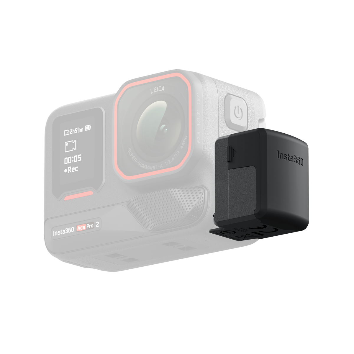 Insta360 Ace Series Quick Reader camera connection illustration