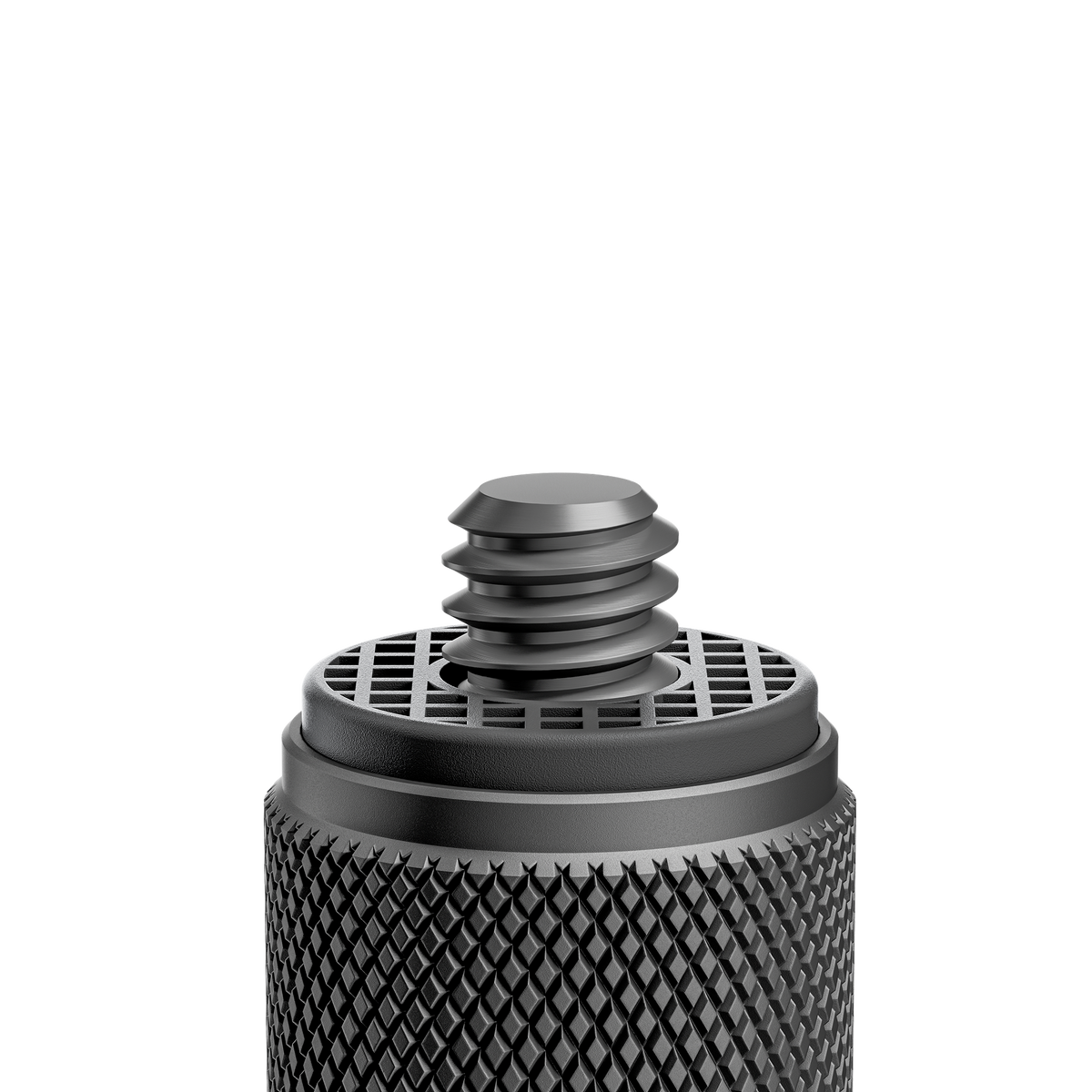 Close view of the standard top camera mounting connection
