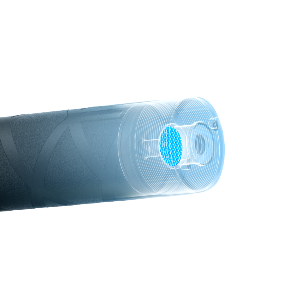 Anti-sand filter design illustrated at the telescopic section