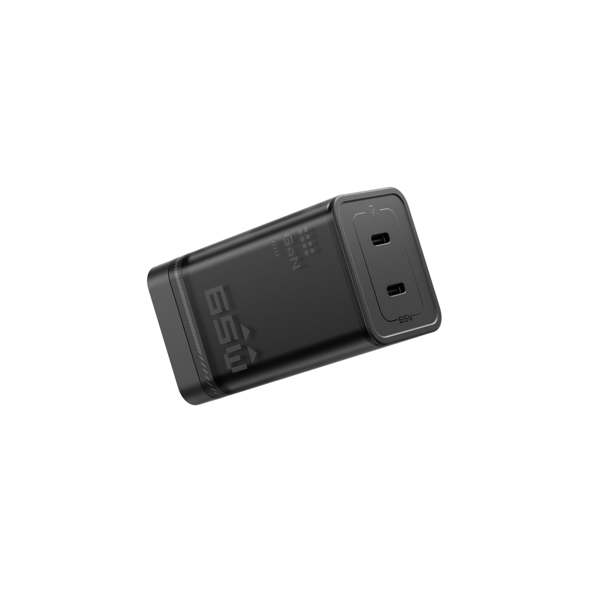 Antigravity 65W GaN Fast Charger showing its two USB-C ports