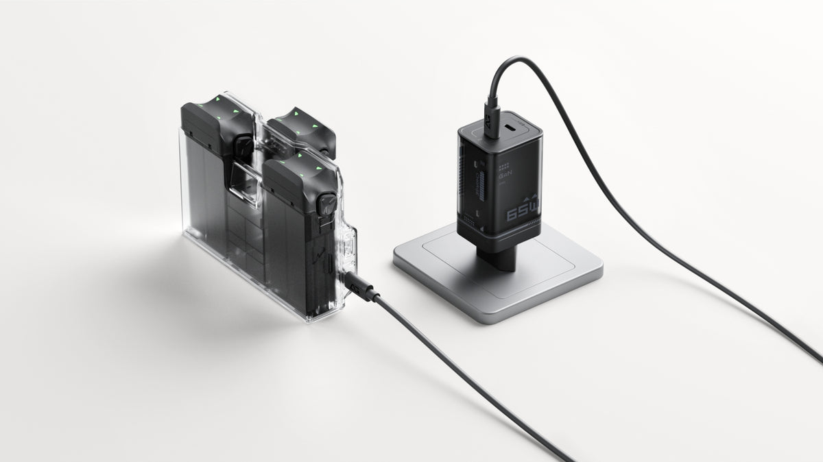 Antigravity charger connected to the A1 Charging Hub in a manufacturer charging demonstration