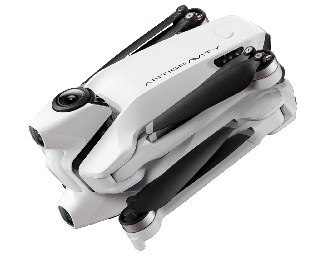 Antigravity A1 camera drone folded for transport