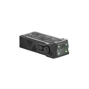 Standard Antigravity A1 Flight Battery in a horizontal angled view with charge-level indicators