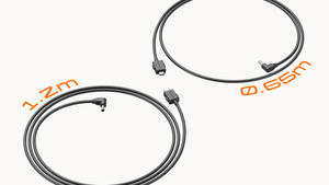 Antigravity Vision power cable comparison showing the two length options