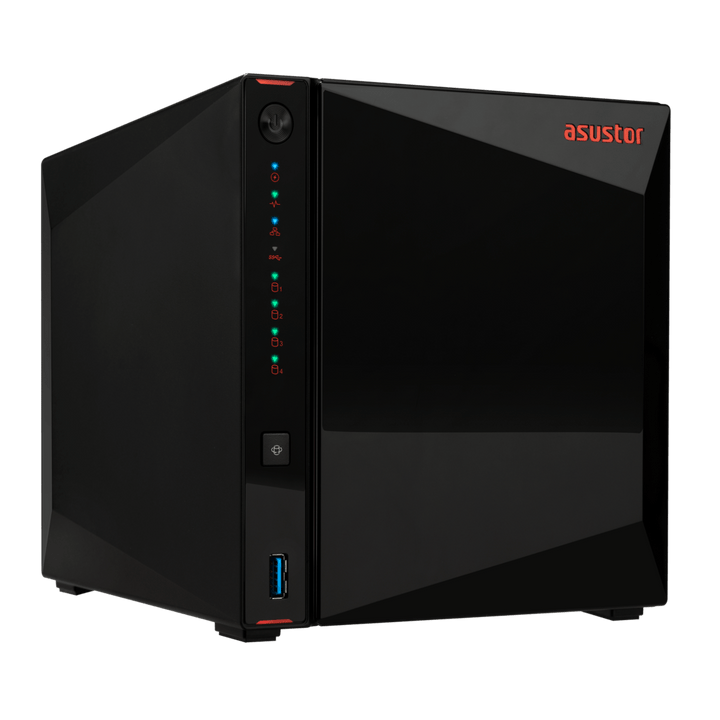 Asustor AS5404T 4 - Bay 4 NVMe SSD Dual 2.5GbE HDMI Tower NAS - ACE Peripherals