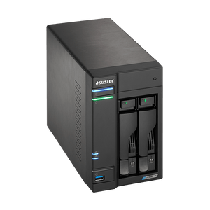 Asustor AS6602T LockerStor 2 Dual NVMe SSD 2 - Bay Tower NAS - ACE Peripherals
