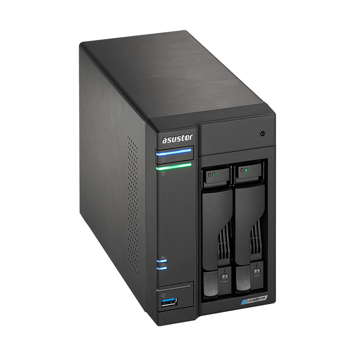 Asustor AS6602T LockerStor 2 Dual NVMe SSD 2 - Bay Tower NAS - ACE Peripherals