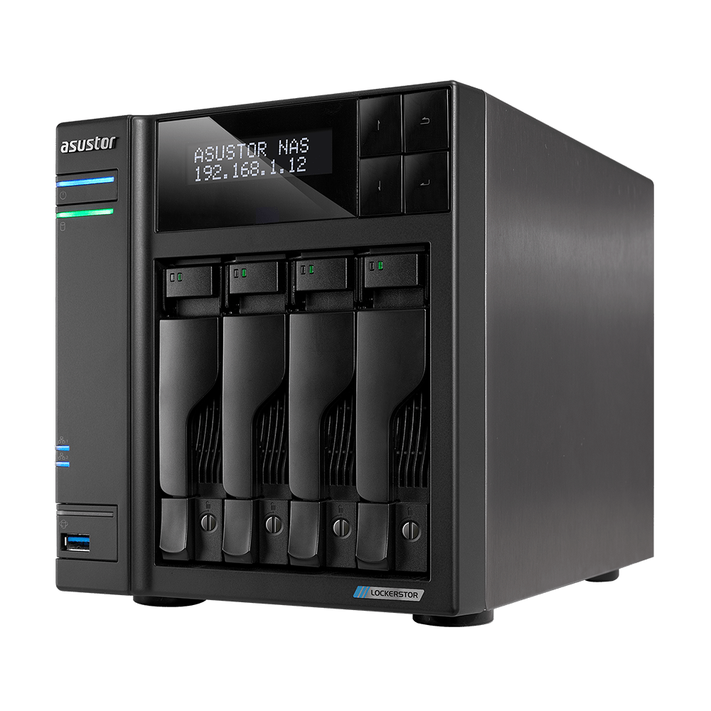 Asustor AS6604T LockerStor 4 Dual NVMe SSD 4 - Bay Tower NAS - ACE Peripherals