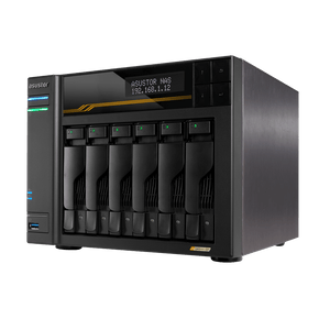 Asustor AS6806T LockerStor 6 Gen 3 Quad NVMe SSD Dual 10GbE 6 - Bay Tower NAS - ACE Peripherals