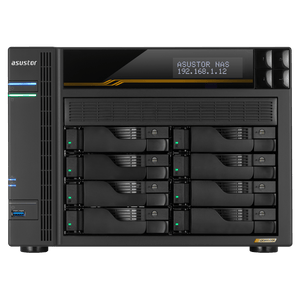 Asustor AS6808T LockerStor 8 Gen 3 Quad NVMe SSD Dual 10GbE 8 - Bay Tower NAS - ACE Peripherals