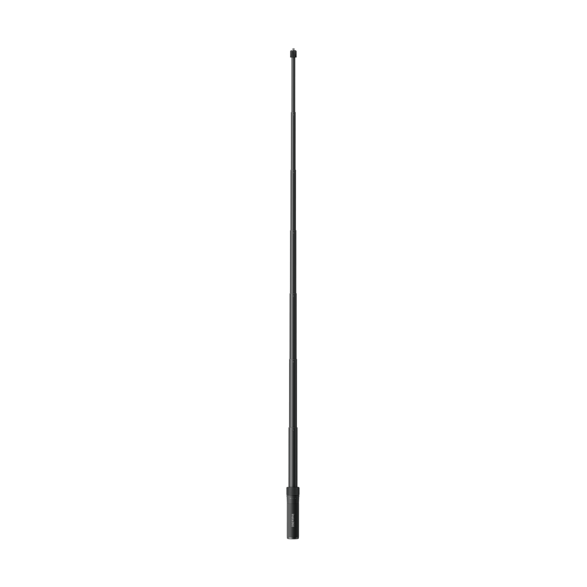 Fully extended telescopic stick with camera mounting screw